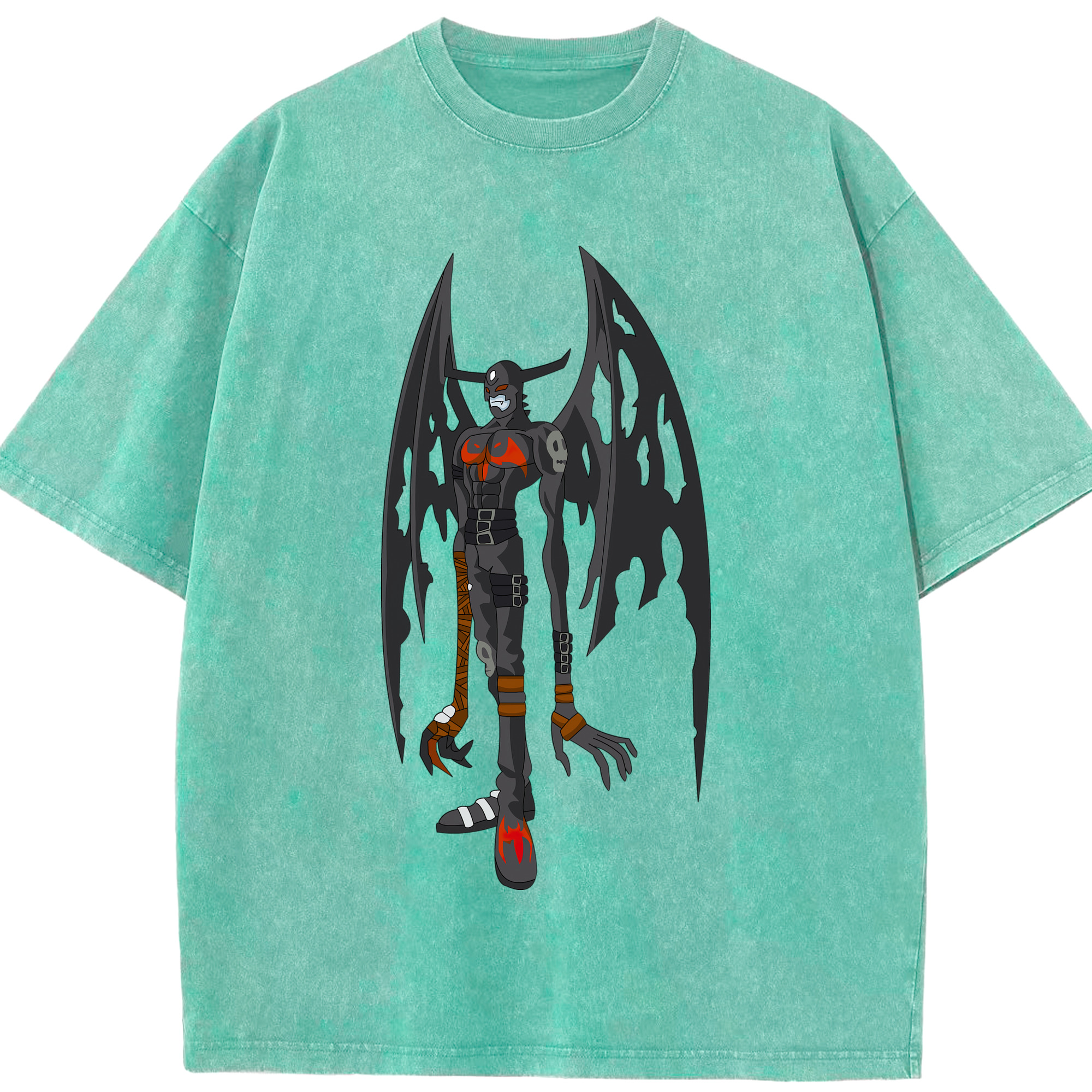 （画像用） Digimon デジタルモンスター/デジモン 綿100% ヴィンテージ風 半袖Tシャツ（フロントプリント）